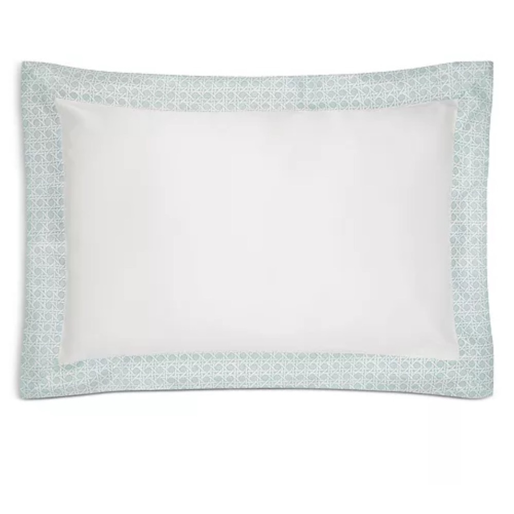 Gingerly Rattan Blue Silk Oxford Pillowcase
Euro Sham 26x26